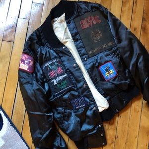 Vintage AC/DC bomber jacket